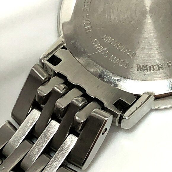 TIFFANY&Co. Ｍ1510 Classic Quartz Round 2 Hands Analog Wristwatch SS Silver main image 4